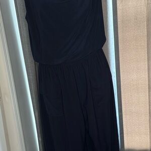 Elegant Navy Blue Sleeveless Jumpsuit